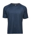 Heren Sportshirt Tee Jays 7020 Navy Melange